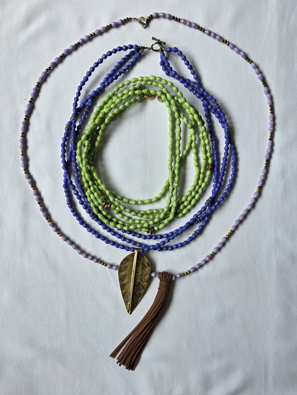 Akola Project Sustainable Luxury Artisan Statement Necklace Lot (3 Pieces)